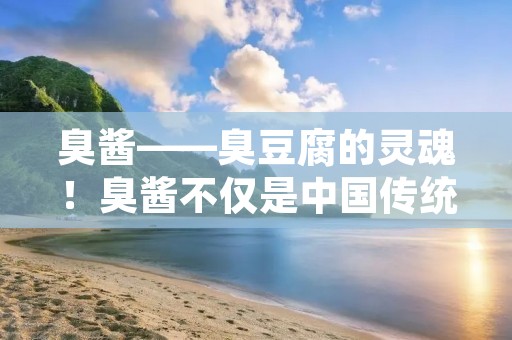 臭酱——臭豆腐的灵魂!臭酱不仅是中国传统美食的代表之一,也是许多人喜欢的美食调料。臭酱有着浓郁的香味和独特的口感,无论是炒菜、拌面、涮火锅还是做卤味,都可以加入一些臭酱,让菜肴更加美味。 臭酱——臭豆腐的灵魂!臭酱不仅是中国传统美食的代表之一,也是许多人喜欢的美食调料。臭酱有着浓郁的香味和独特的口感,无论是炒菜、拌面、涮火锅还是做卤味,都可以加入一些臭酱,让菜肴更加美味。