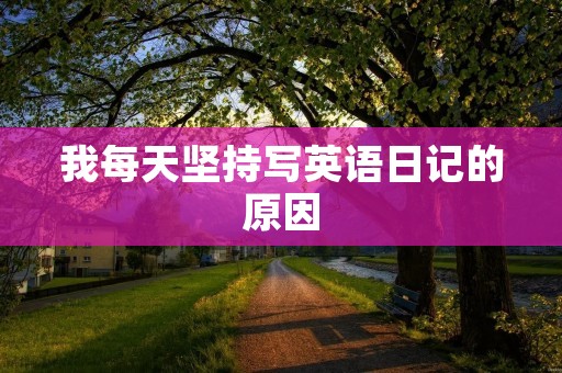 我每天坚持写英语日记的原因 我每天坚持写英语日记的原因