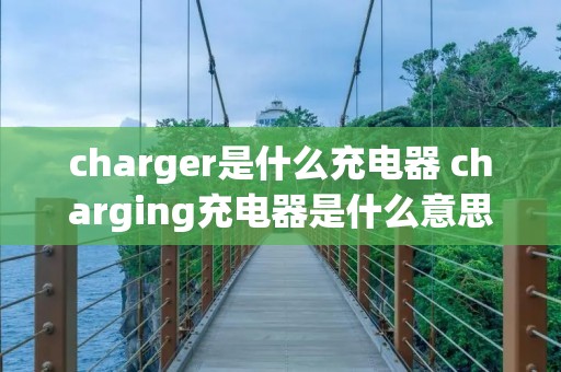 charger是什么充电器 charging充电器是什么意思