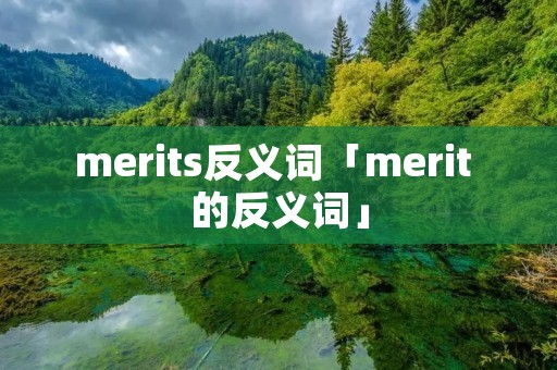 merits反义词「merit 的反义词」 merits反义词「merit 的反义词」