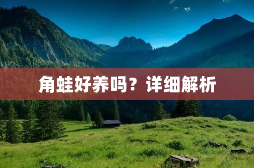 角蛙好养吗?详细解析