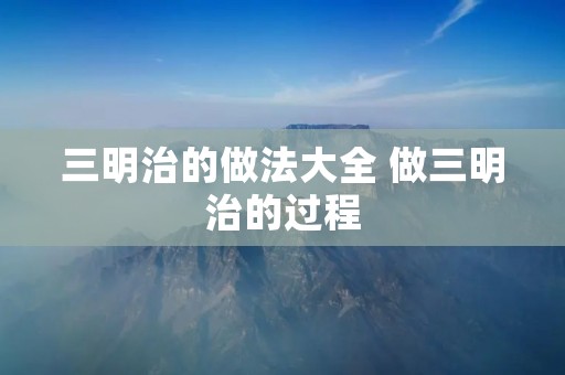 三明治的做法大全 做三明治的过程