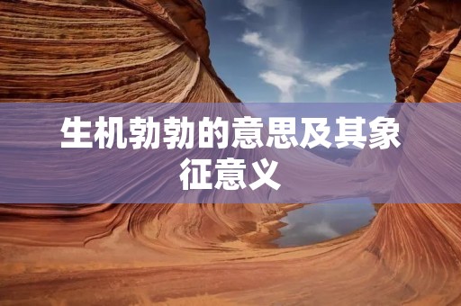生机勃勃的意思及其象征意义