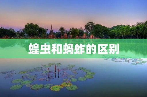 蝗虫和蚂蚱的区别