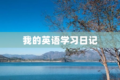 我的英语学习日记