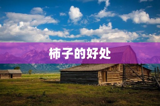 柿子的好处：带来健康与美味