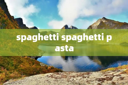 spaghetti spaghetti pasta