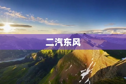 二汽东风:中国重卡行业的领军者 二汽东风:中国重卡行业的领军者