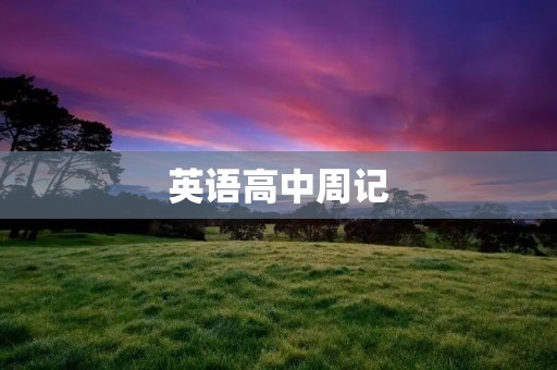 英语高中周记：我的英语口语练习