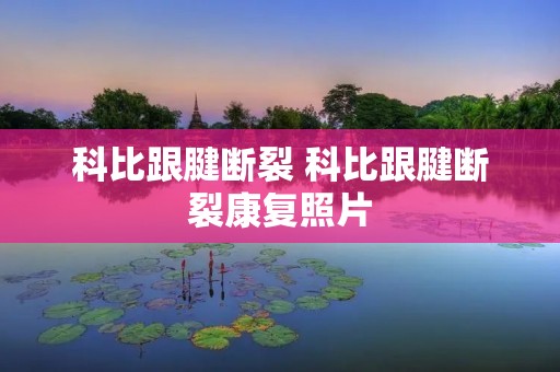 科比跟腱断裂 科比跟腱断裂康复照片