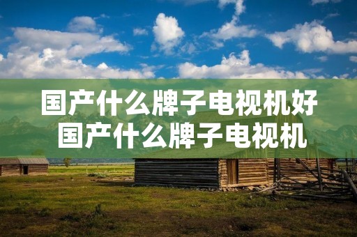 国产什么牌子电视机好 国产什么牌子电视机好用