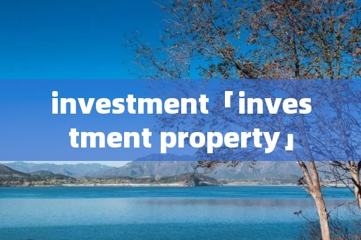 investment「investment property」