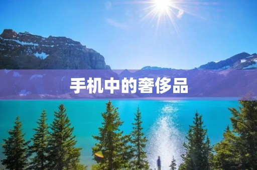 手机中的奢侈品：时尚与功能的完美结合