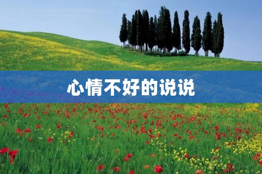 心情不好的说说:当生活压得我们喘不过气来