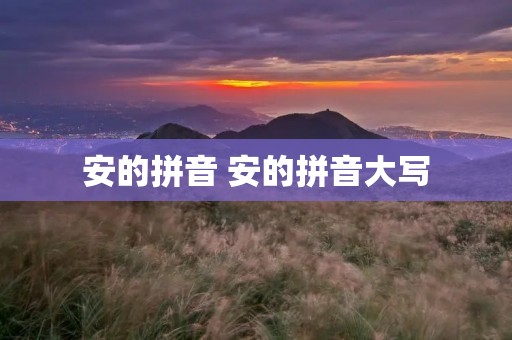 安的拼音 安的拼音大写