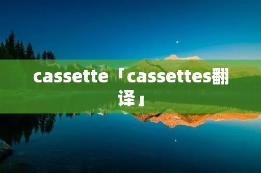 cassette「cassettes翻译」 cassette「cassettes翻译」