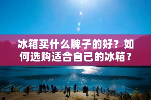 冰箱买什么牌子的好？如何选购适合自己的冰箱？