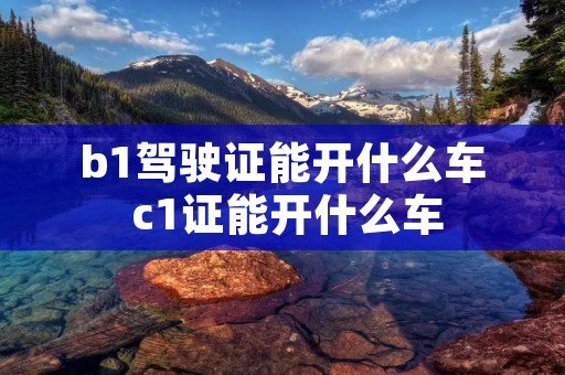 b1驾驶证能开什么车 c1证能开什么车 b1驾驶证能开什么车 c1证能开什么车