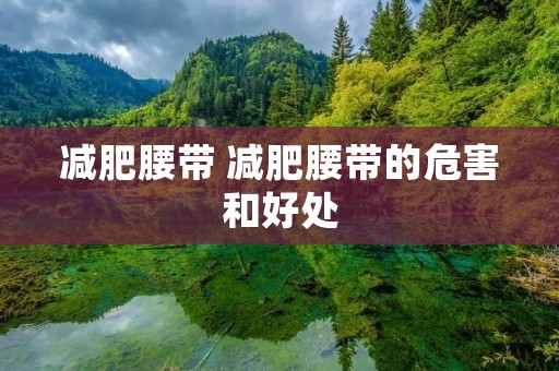 减肥腰带 减肥腰带的危害和好处