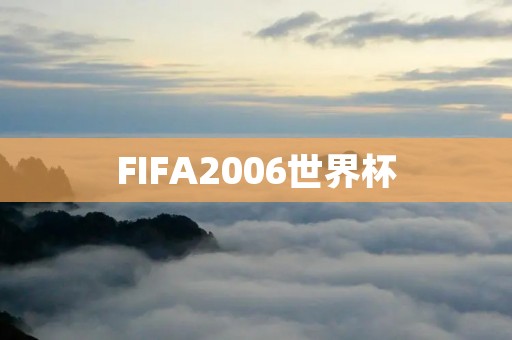 FIFA2006世界杯:历史上最具规模的足球盛宴 FIFA2006世界杯:历史上最具规模的足球盛宴