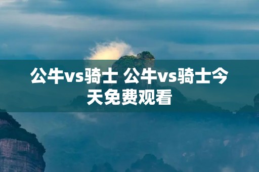 公牛vs骑士 公牛vs骑士今天免费观看