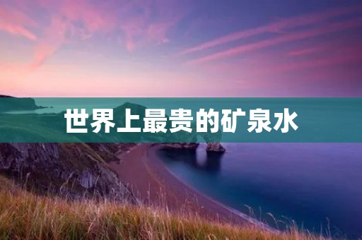 世界上最贵的矿泉水:来自法国的Evian