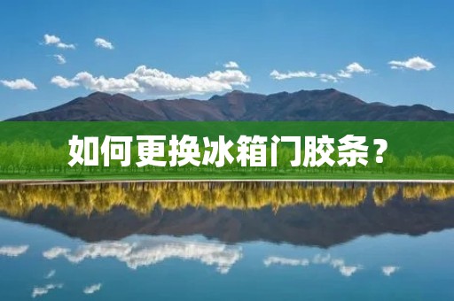 如何更换冰箱门胶条？