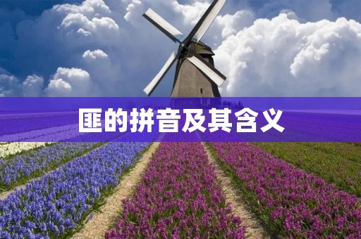 匪的拼音及其含义 匪的拼音及其含义