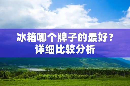 冰箱哪个牌子的最好?详细比较分析 冰箱哪个牌子的最好?详细比较分析