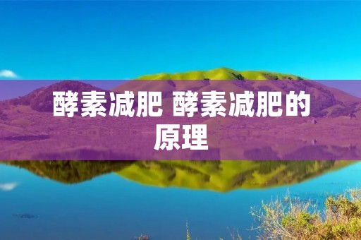酵素减肥 酵素减肥的原理 酵素减肥 酵素减肥的原理