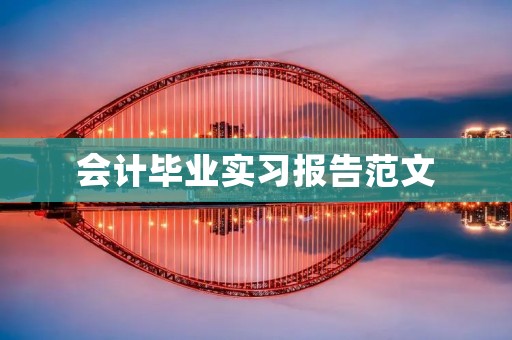 会计毕业实习报告范文：我在某会计师事务所的实习经历
