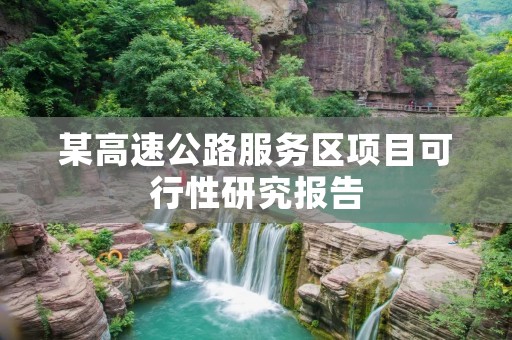 某高速公路服务区项目可行性研究报告
