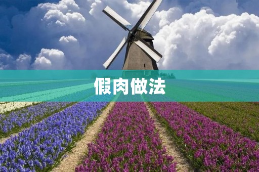 假肉做法：让你轻松享受美味的素食世界