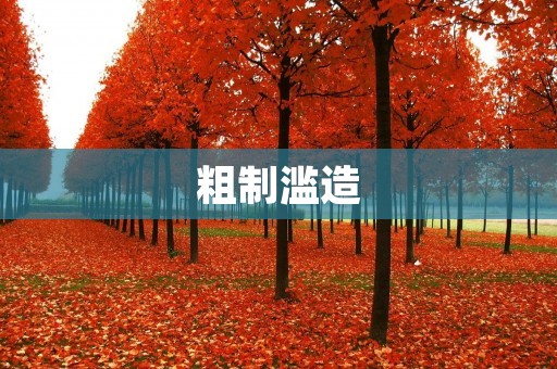 粗制滥造:产业发展的双刃剑