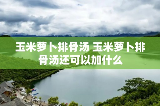 玉米萝卜排骨汤 玉米萝卜排骨汤还可以加什么