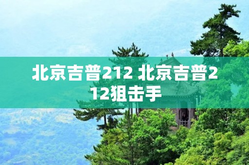 北京吉普212 北京吉普212狙击手