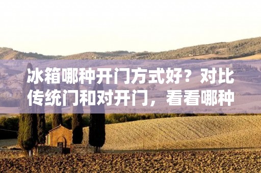 冰箱哪种开门方式好?对比传统门和对开门,看看哪种更实用! 冰箱哪种开门方式好?对比传统门和对开门,看看哪种更实用!