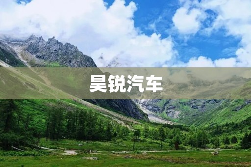 昊锐汽车:中国自主品牌的崛起 昊锐汽车:中国自主品牌的崛起