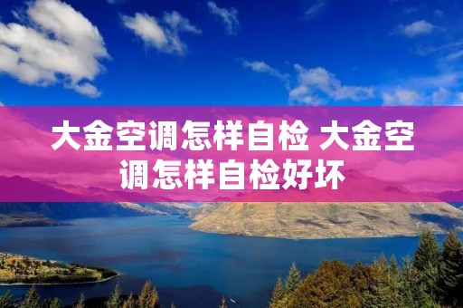 大金空调怎样自检 大金空调怎样自检好坏