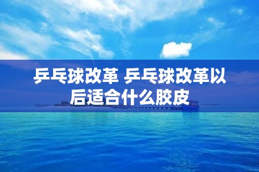 乒乓球改革 乒乓球改革以后适合什么胶皮