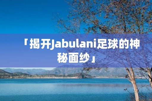 「揭开Jabulani足球的神秘面纱」