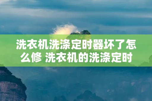 洗衣机洗涤定时器坏了怎么修 洗衣机的洗涤定时器坏了怎么办