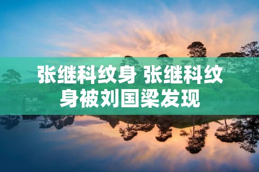 张继科纹身 张继科纹身被刘国梁发现 张继科纹身 张继科纹身被刘国梁发现