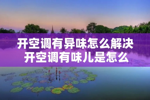 开空调有异味怎么解决 开空调有味儿是怎么回事