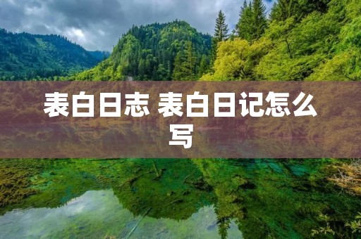 表白日志 表白日记怎么写