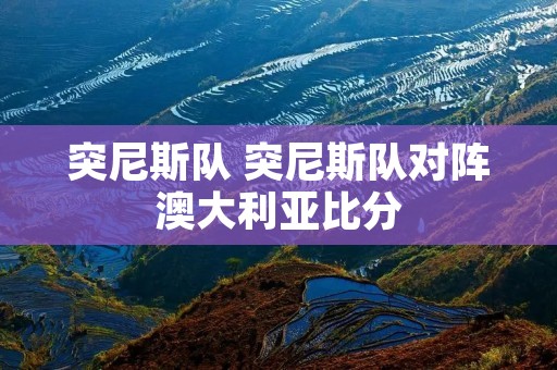 突尼斯队 突尼斯队对阵澳大利亚比分