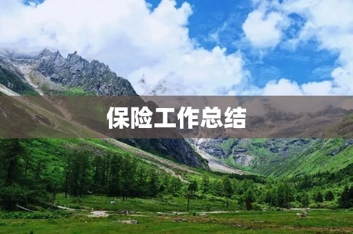 保险工作总结:如何做好保险销售?