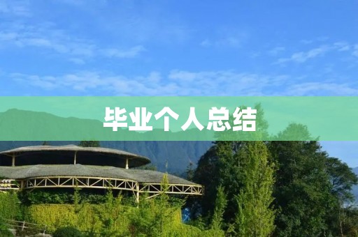 毕业个人总结:回望走过的路
