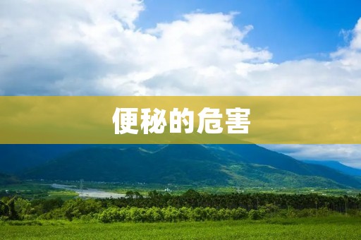 便秘的危害 便秘的危害