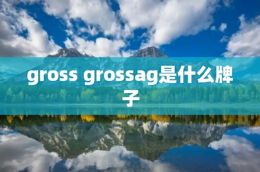 gross grossag是什么牌子